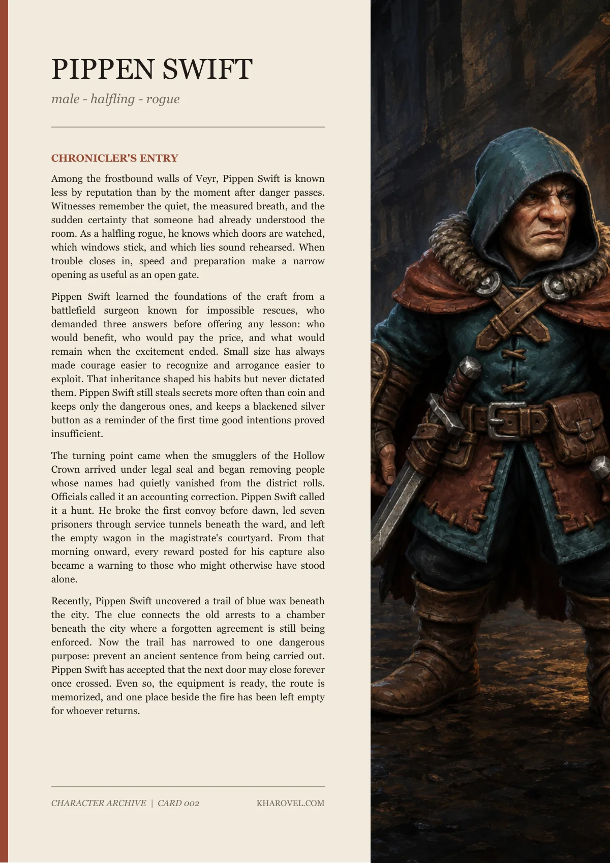 Pippen Swift — character lore PDF preview