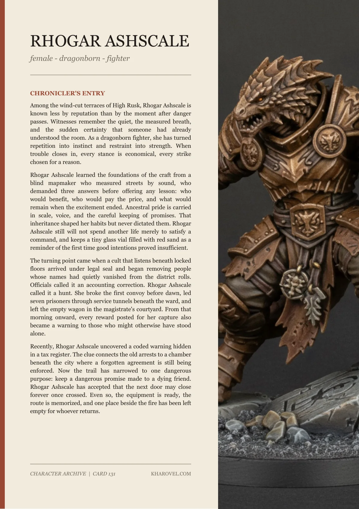 Rhogar Ashscale — character lore PDF preview