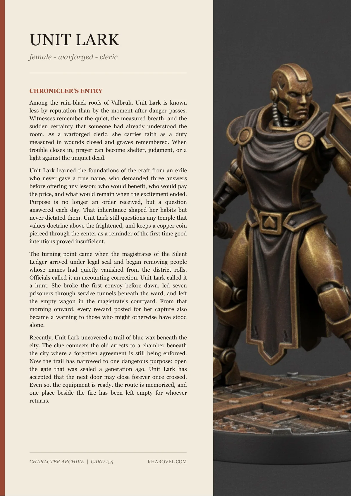Unit Lark — character lore PDF preview