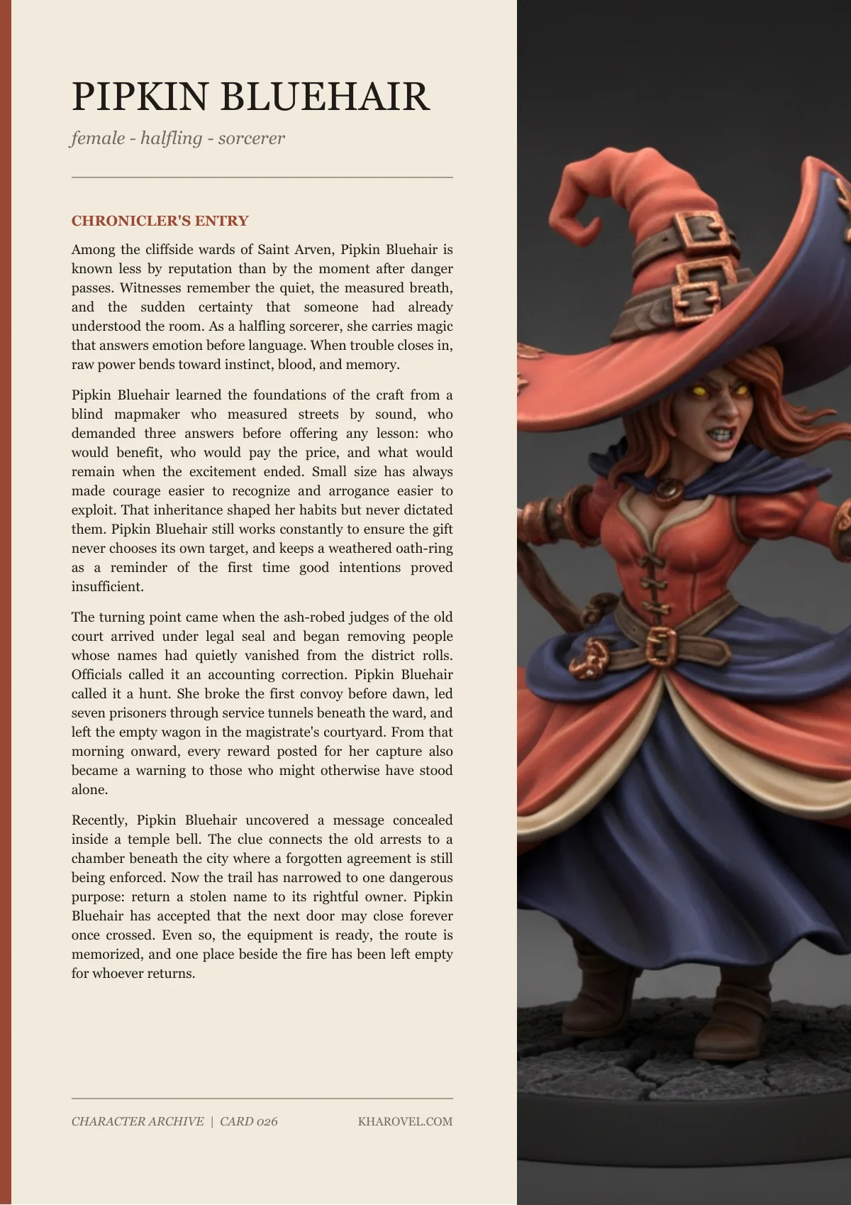 Pipkin Bluehair — character lore PDF preview