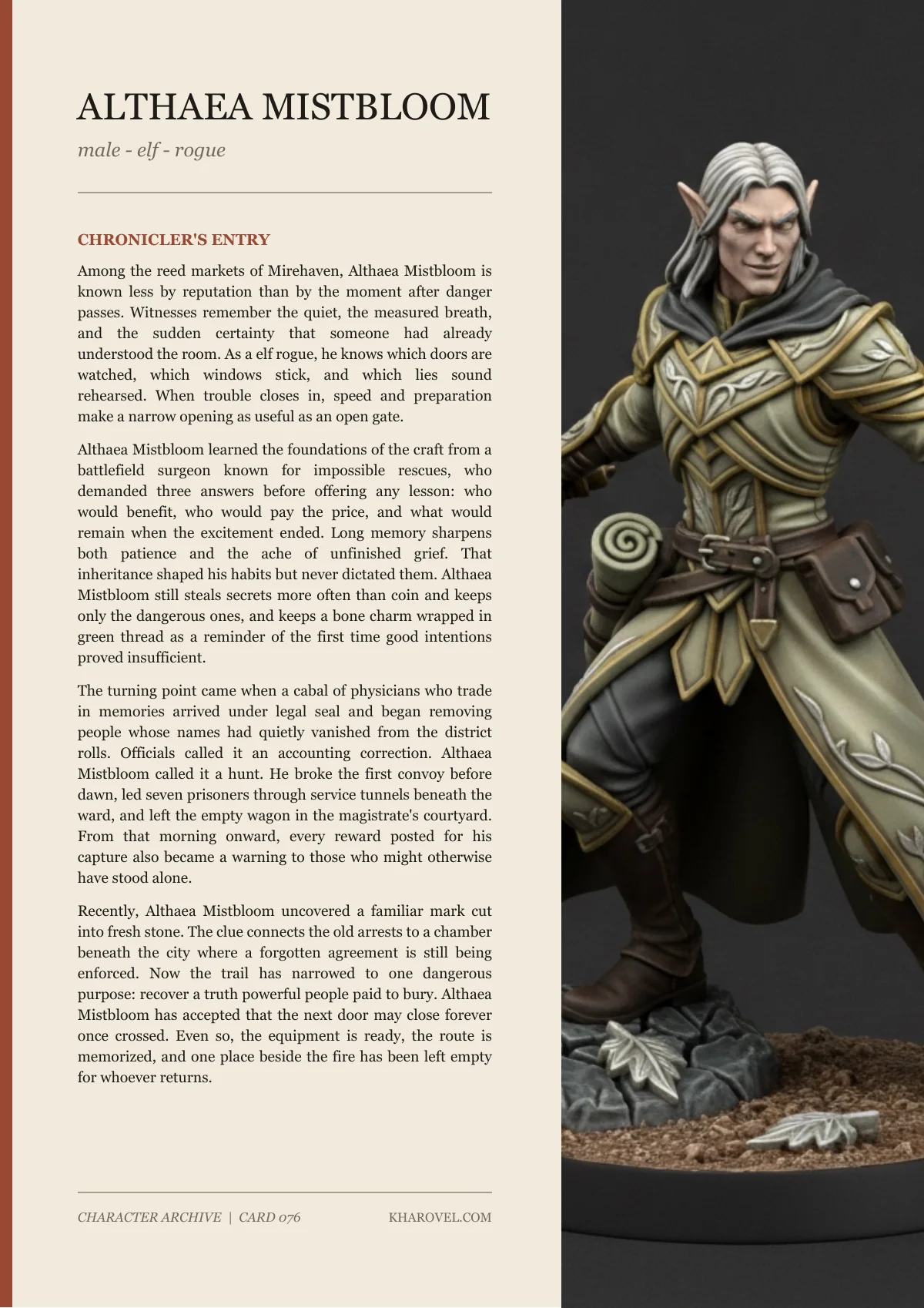 Althaea Mistbloom — character lore PDF preview